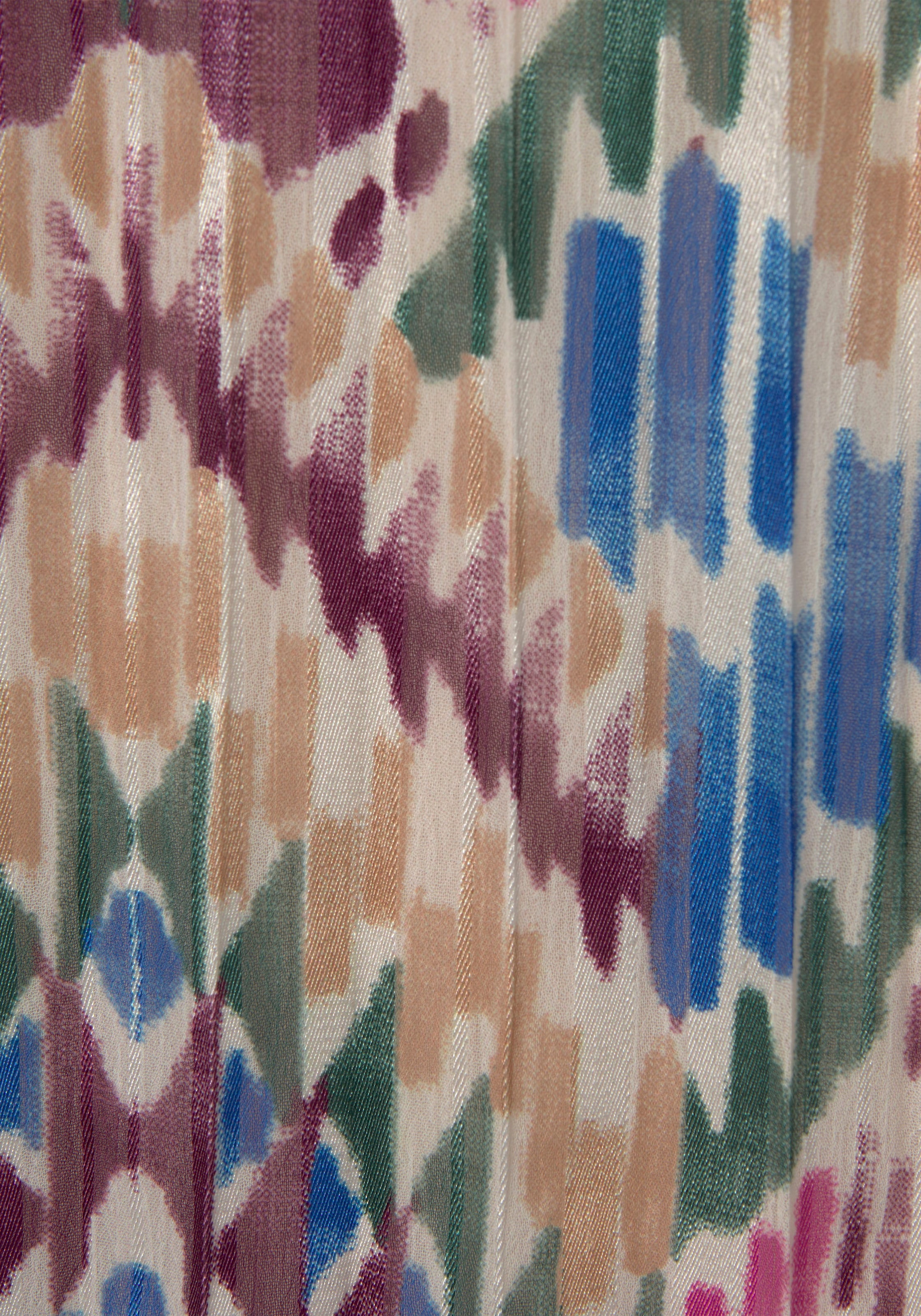 LASCANA Plisseerock , aus leichter Chiffonware, Midirock mit Alloverprint, sommerlich