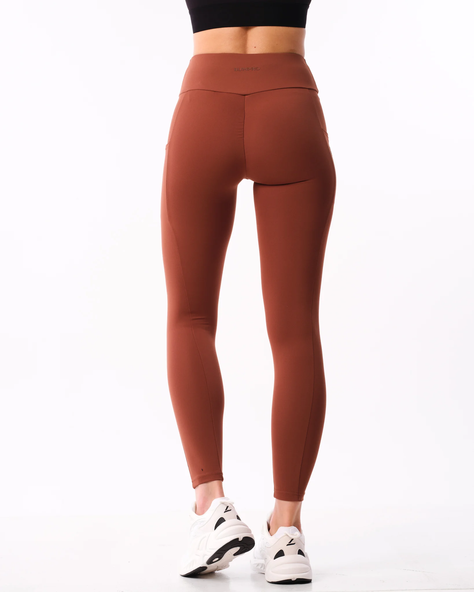 Bumpro Lively Scrunch Pocket Tights Brown Chocolate