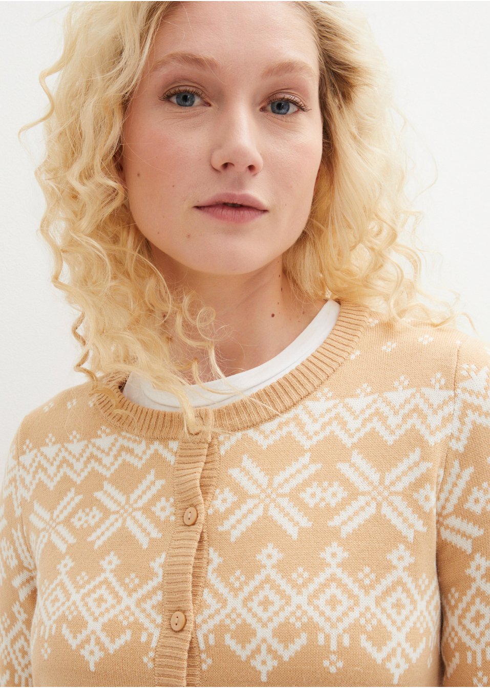 Gilet en maille à motif norvégien
