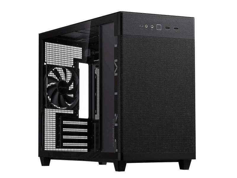 ASUS PC-Gehäuse AP201 MicroATX TG Schwarz 33-Liter microATX-Gehäuse