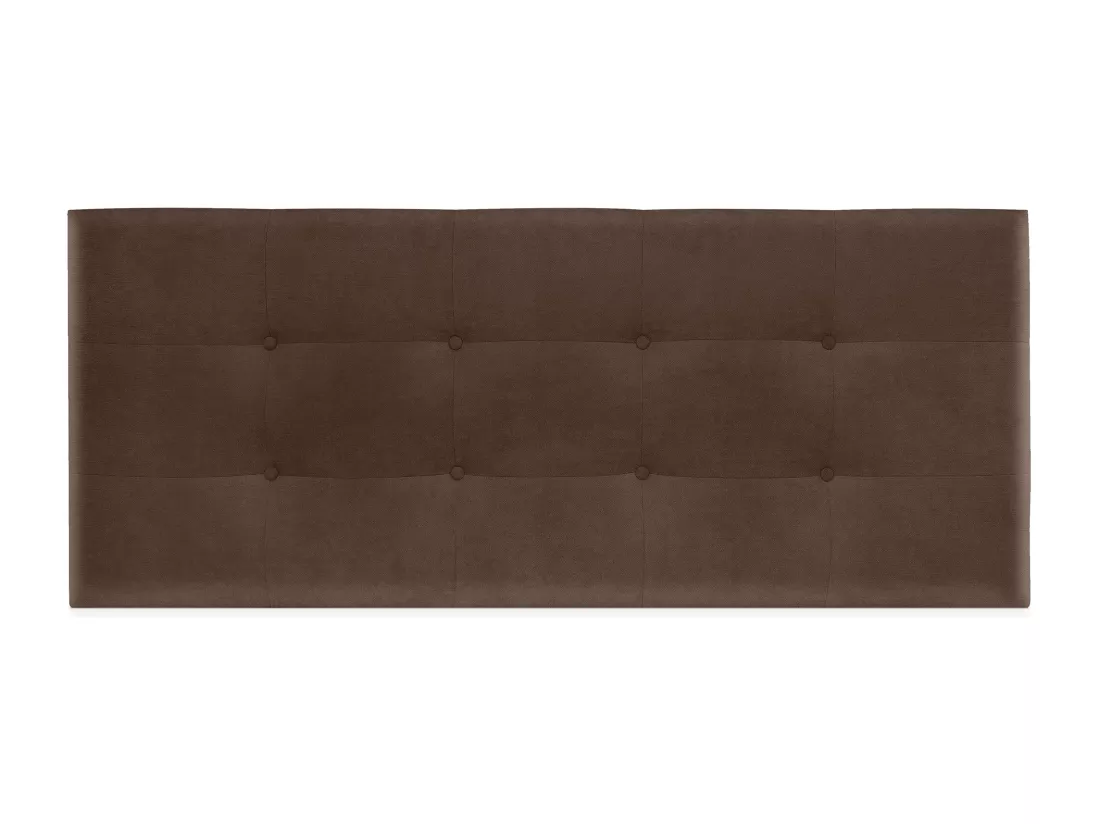 DHOME Tête de Lit en Tissu Aqualine Capitonné 160x60cm Lits 150/160 - Marron