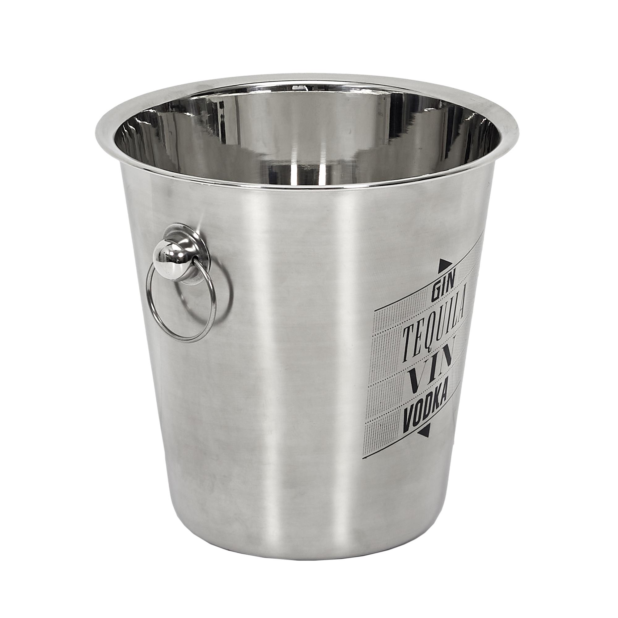 SEAU A CHAMPAGNE ACIER 22CM