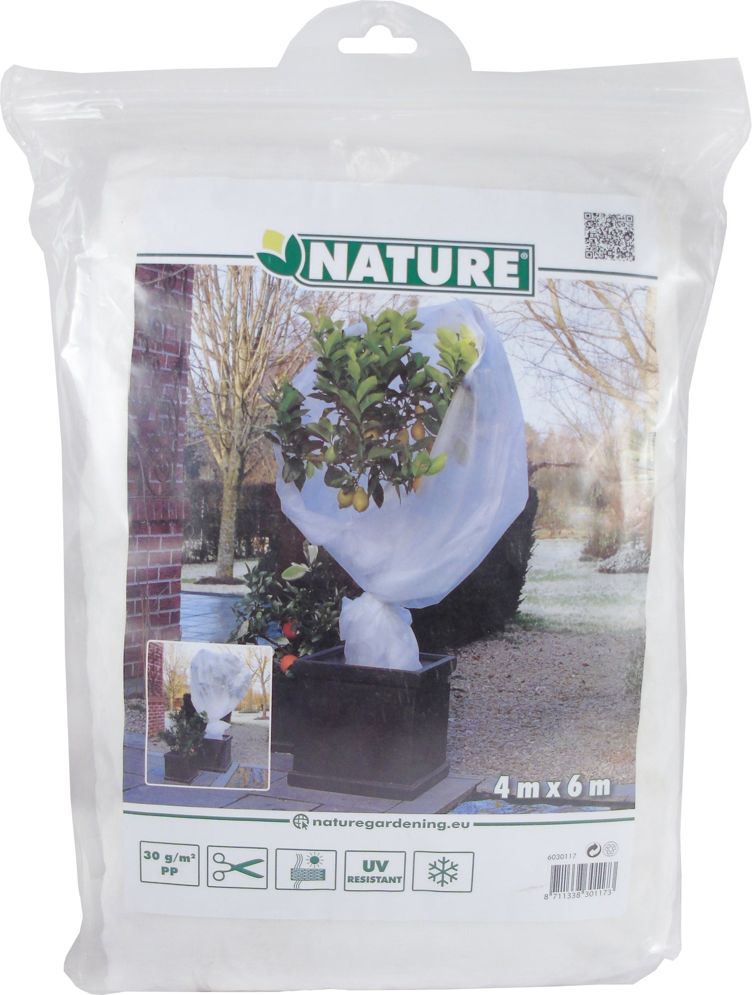 Nature wintervlies 4 x 6m 30 g/m² wit