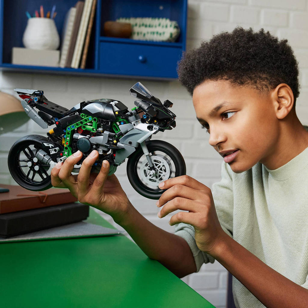 erg mooi !Kawasaki Ninja H2R motor Speelgoed Bouwpakket voor Kinderen en Tieners 42170