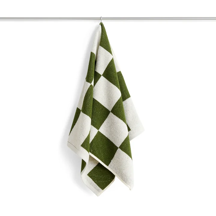 HAY - Check Handtuch, 50 x 90 cm, matcha