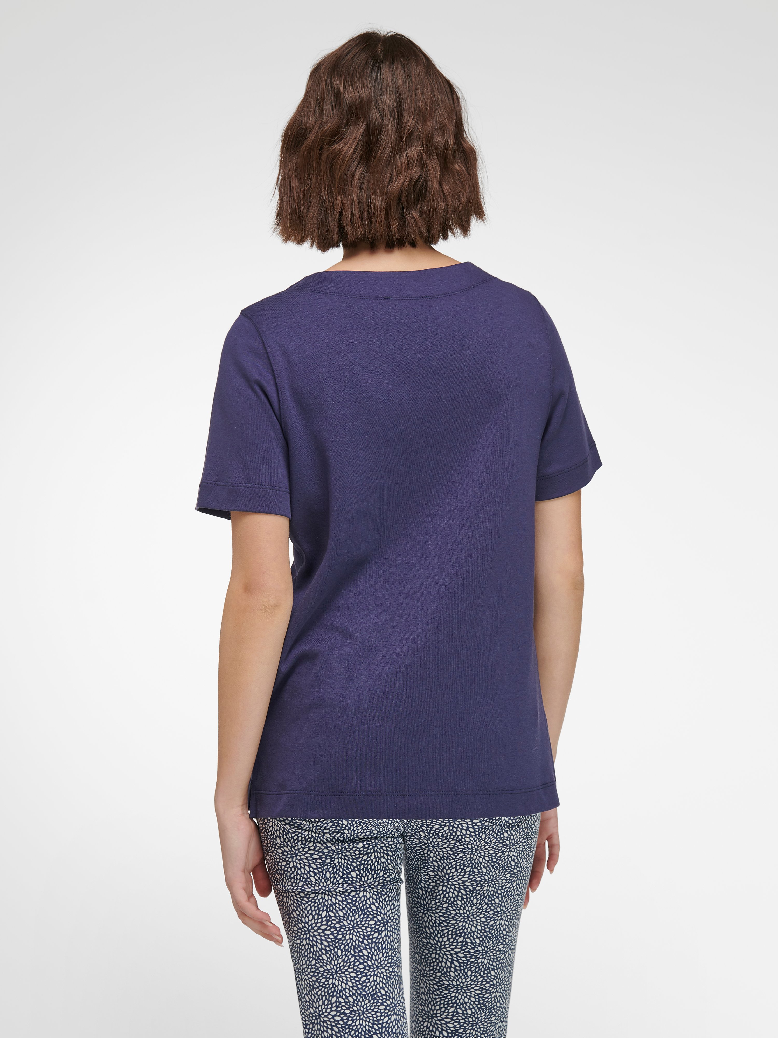 Rundhals-Shirt mit 1/2-Arm