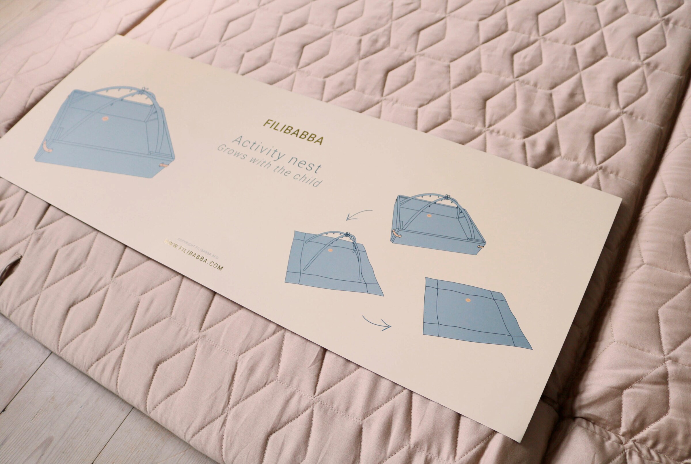 FILIBABBA Aktivitätsnest - Weiches Quilt Doeskin