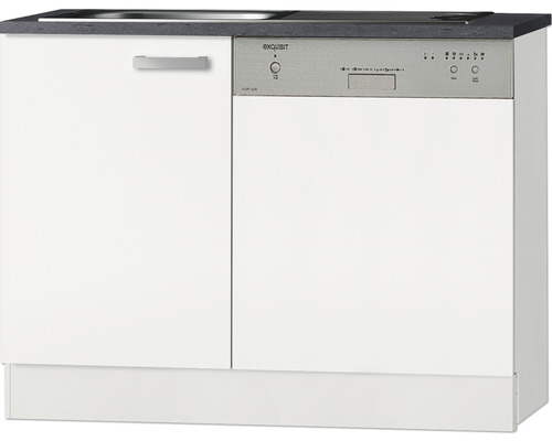 Optifit spoelbakkast inclusief spoelbak Oslo214 BxDxH 110x60x84,8 cm wit mat gedemonteerd scharnier omkeerbaar (links of rechts te monteren)