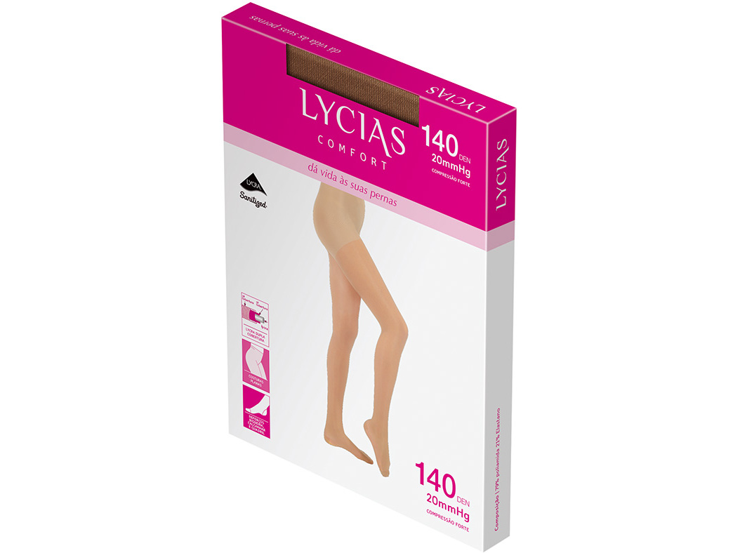 COLLANTS LYCIAS COMFORT 140 PRETO TAMANHO 2