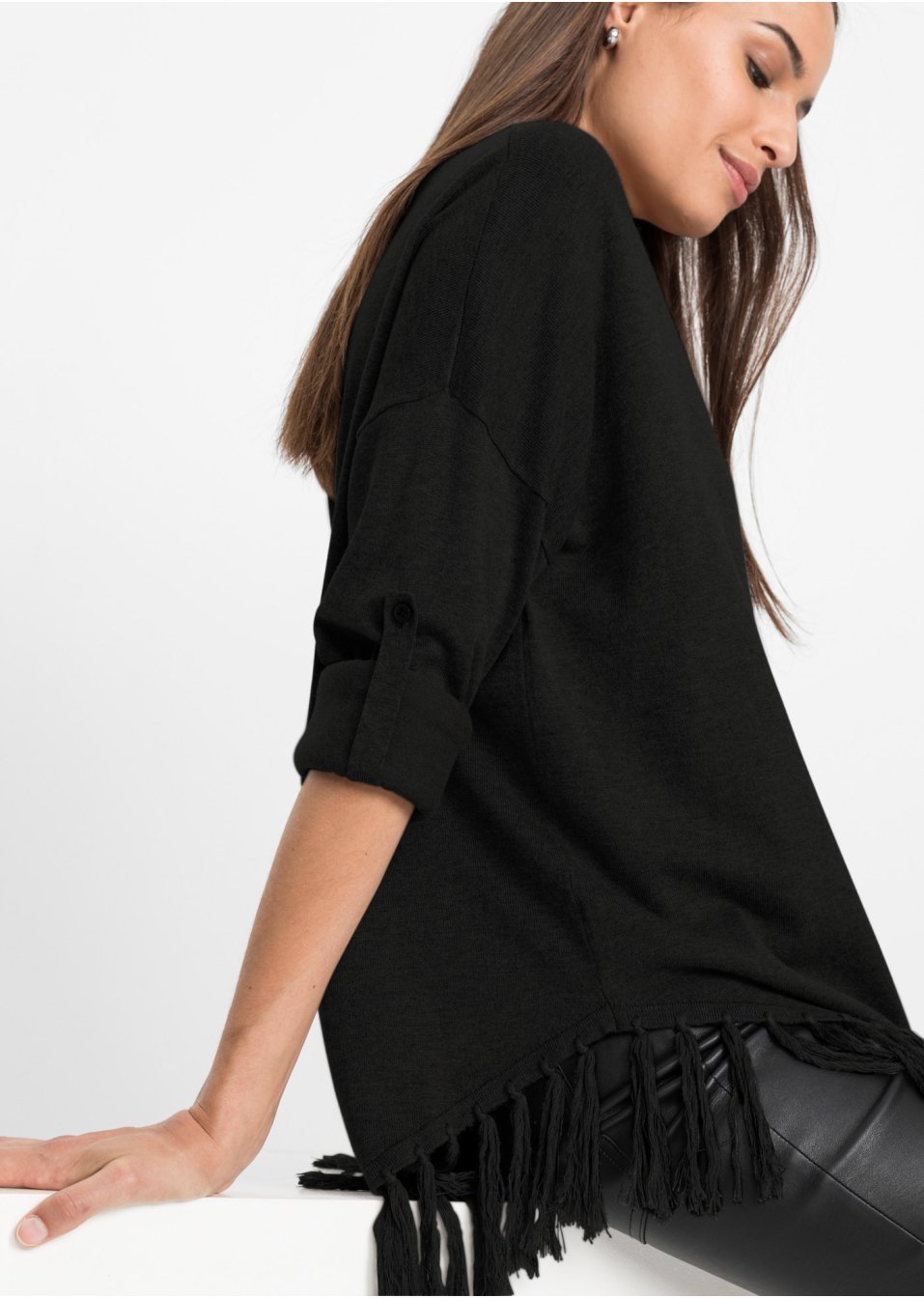 Poncho à franges