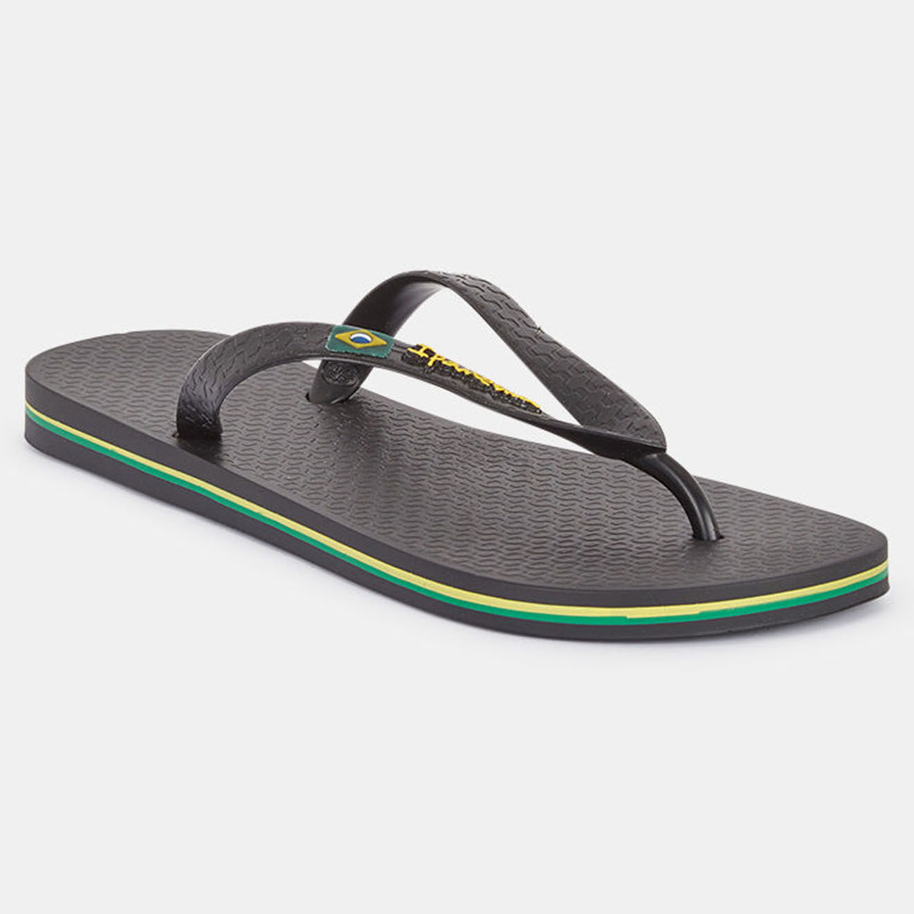 Ipanema Tongs brazil en matière recyclée noires