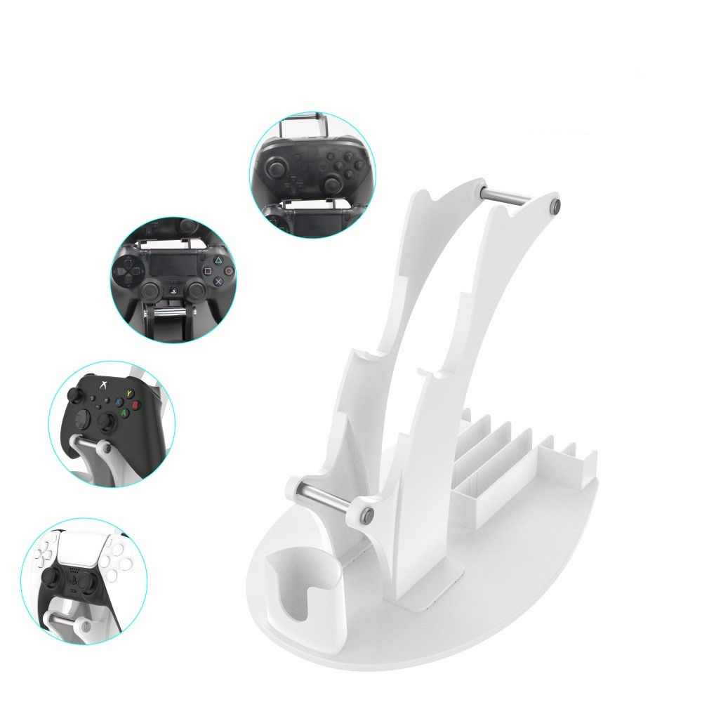 Sony PlayStation PS5 / PS4 / Xbox Halterung für Controller / Kopfhörer / Fernbedienung - Weiss