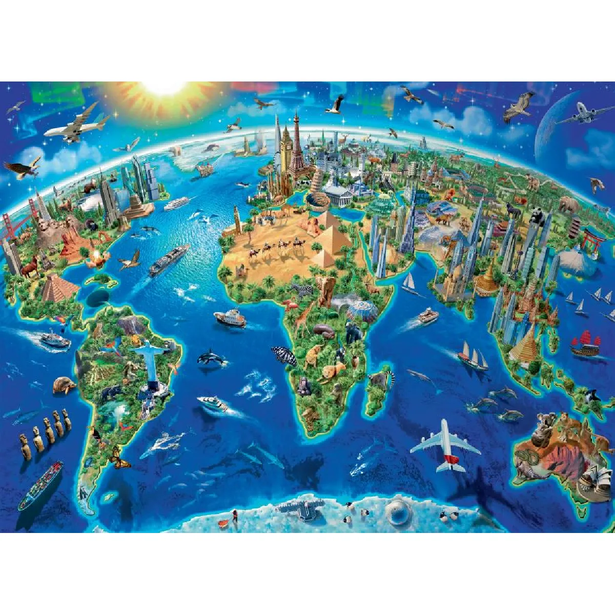 Ravensburger Puzzle 300 pièces XXL - Monuments