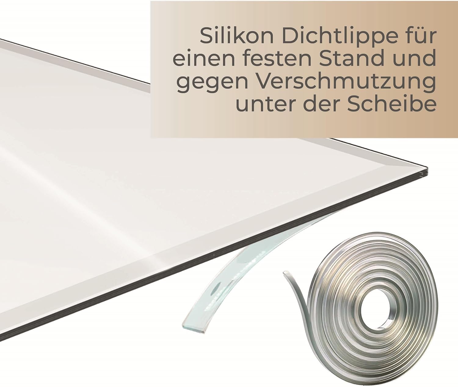 Funkenschutzplatte Glas Rundbogen 120x100cm – Glasplatte für Kaminofen - Kaminglas Zunge mit Dichtlippe - 8mm ESG Kamin Glasplatte mit Facettenschliff – Kaminschutz Feuerplatte für Kaminofen