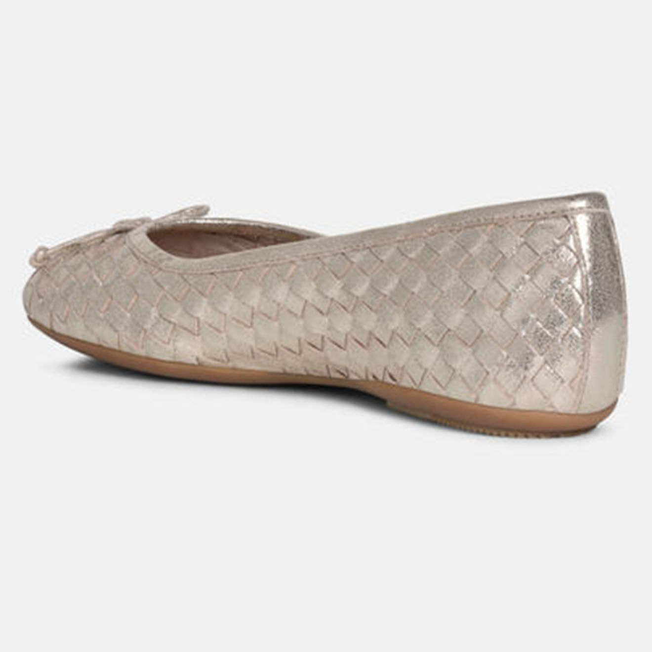 Geox Ballerines en Cuir Palmaria dorées