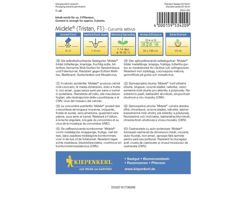 Midele® Kiepenkerl Hybride Komkommerzaad Groentezaden