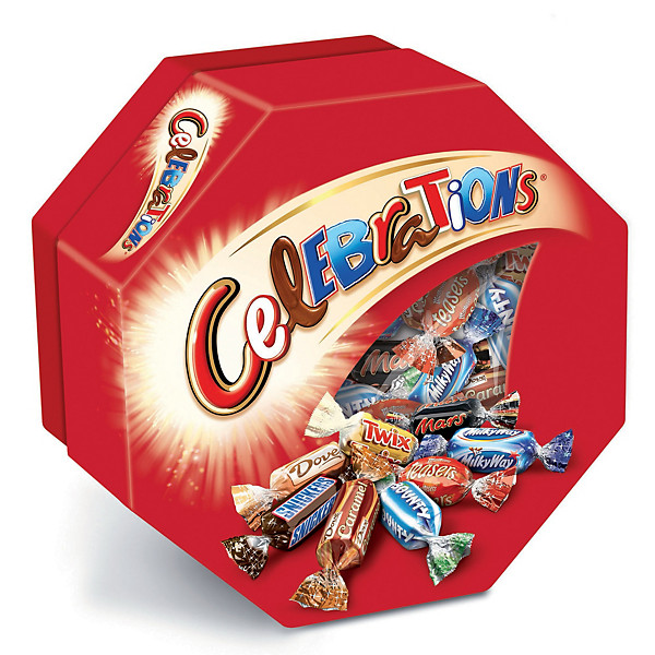 Chocolats Celebrations, en boîte de 186 g