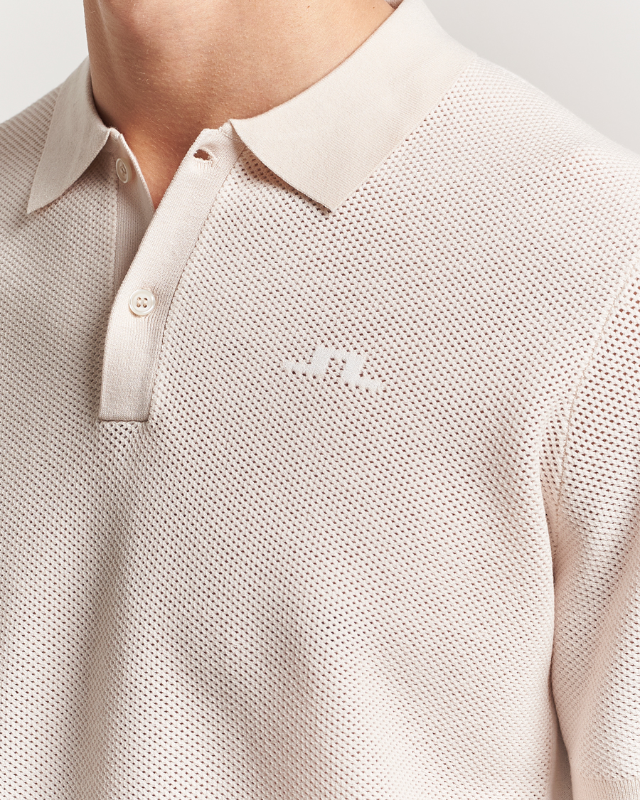 J.Lindeberg Reymond Structure Knit Polo Moonbeam