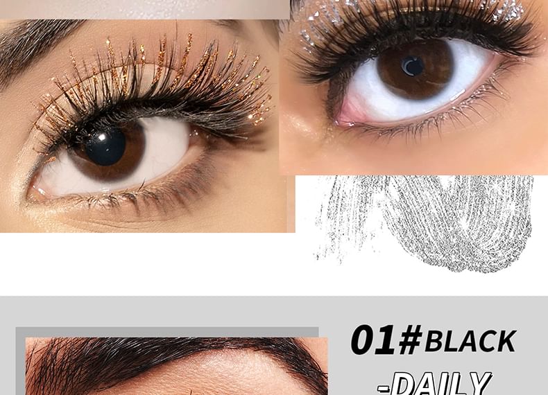 JULIA POP - Roterende Kaas Slender / Glitter Mascara - 6 Kleuren