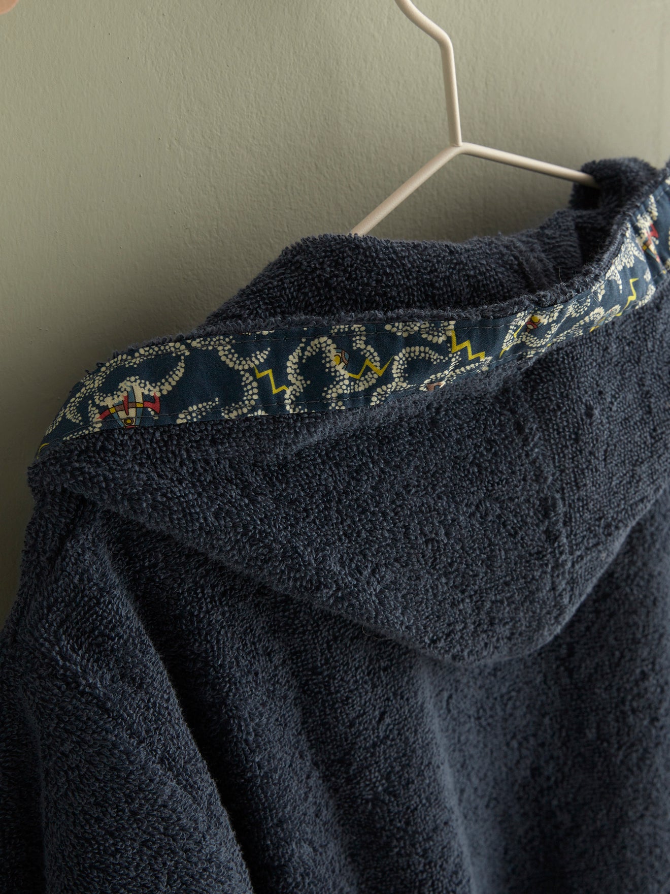 Peignoir enfant éponge et tissu Liberty