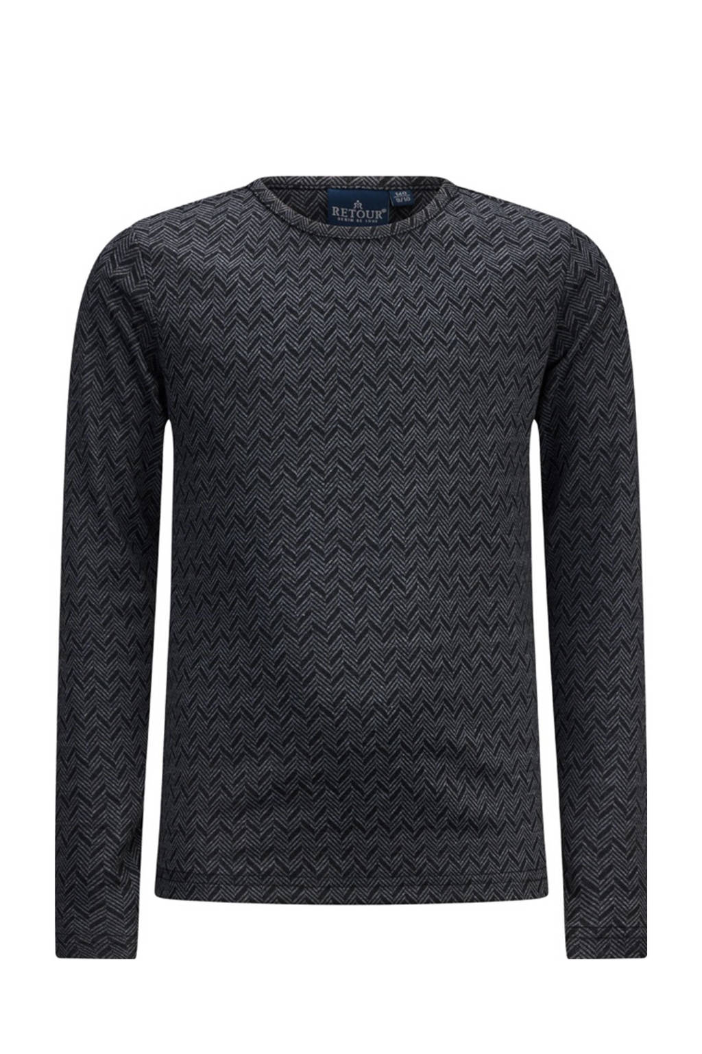 Retour Jeans longsleeve Roxy met all over print zwart