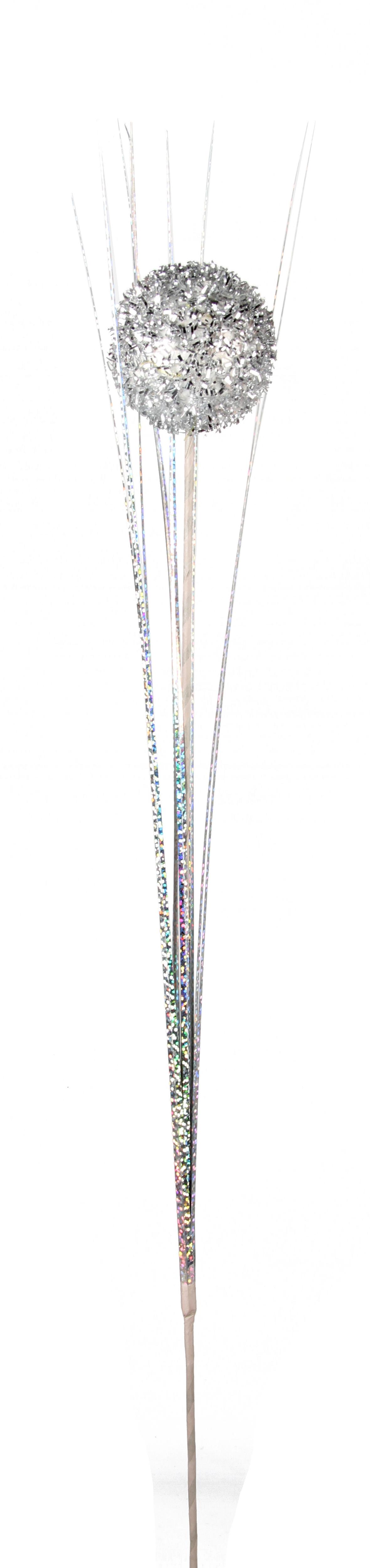 TIGE DECO PAILLETEE H.80CM MODELES ARGENT