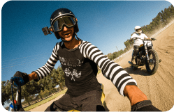 Front- und Seiten-Helmhalterung(Helmhalterung für Motorräder, Skifahrer + mehr)