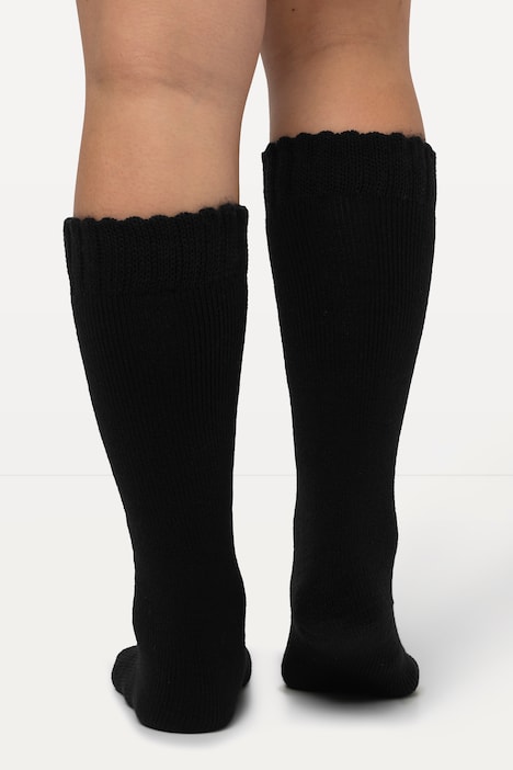 Thermo-Kniestrümpfe, Fleece-Innenseite, weites Bündchen