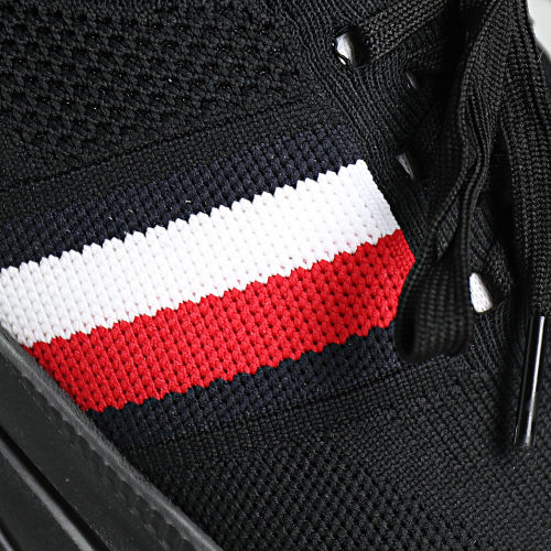 Baskets Modern Runner Knit Stripes Essential 4798 Black