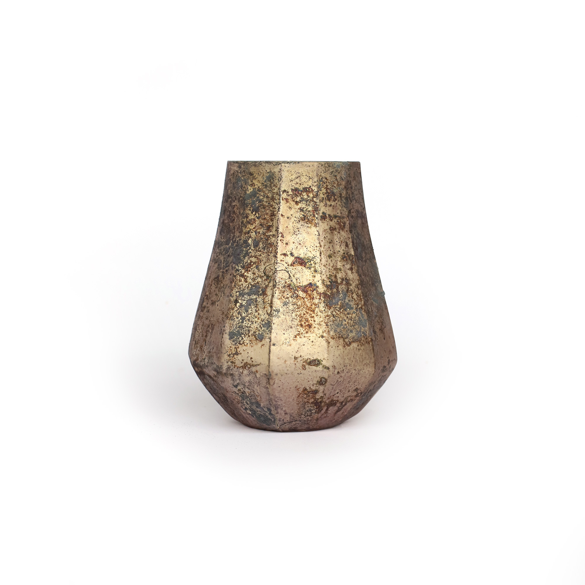 Glasvase 'Raoul', antik kupfer, Ø 10 cm, H 15 cm von fischer's lagerhaus