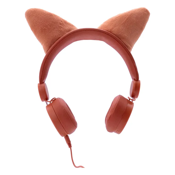 Kidywolf Casque audio filaire enfant Renard | Marron