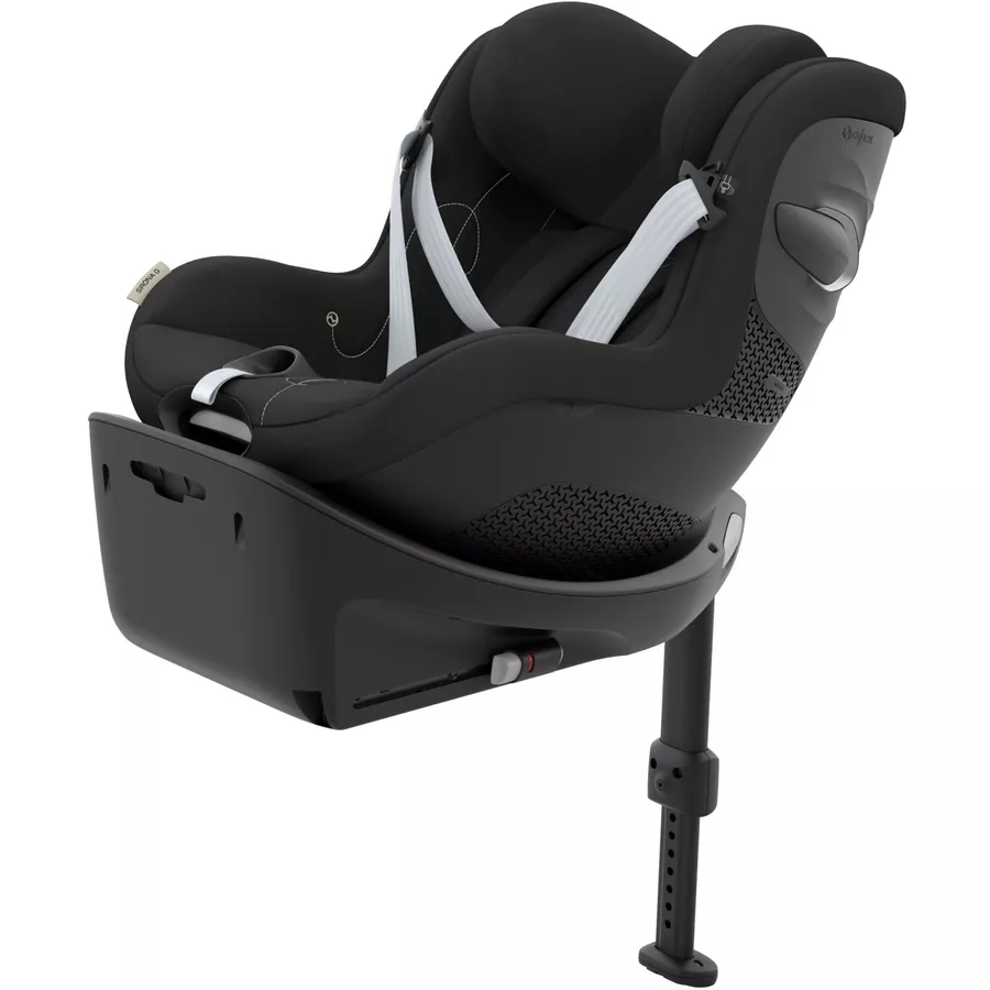 cybex GOLD Kindersitz Set Reboarder Sirona G inklusive Babyschale Cloud G inklusive Basisstation Base G Moon Black