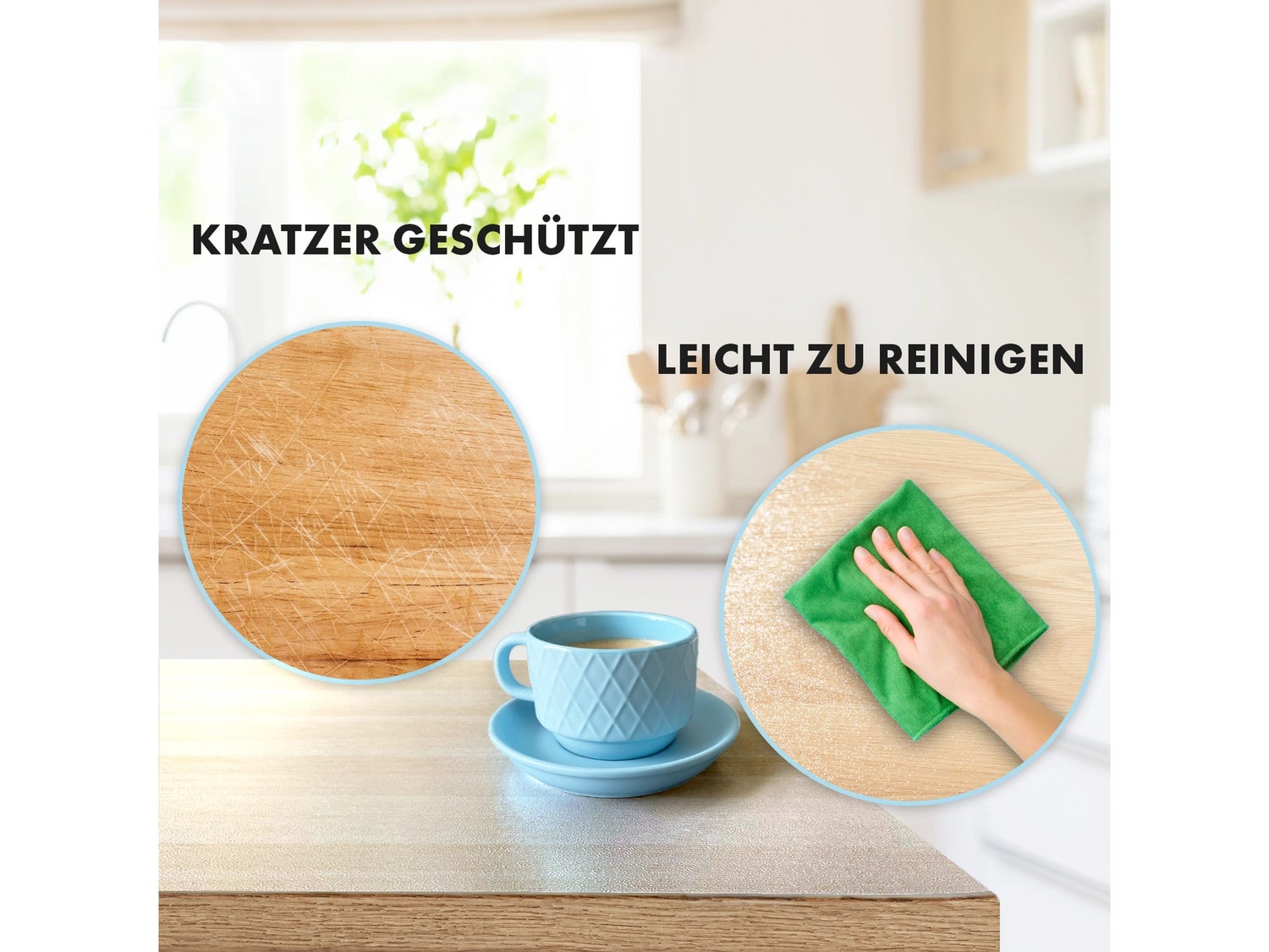 KARAT Tafelfolie Empire met Afgeschuinde Rand Transparant 50 x 50 cm