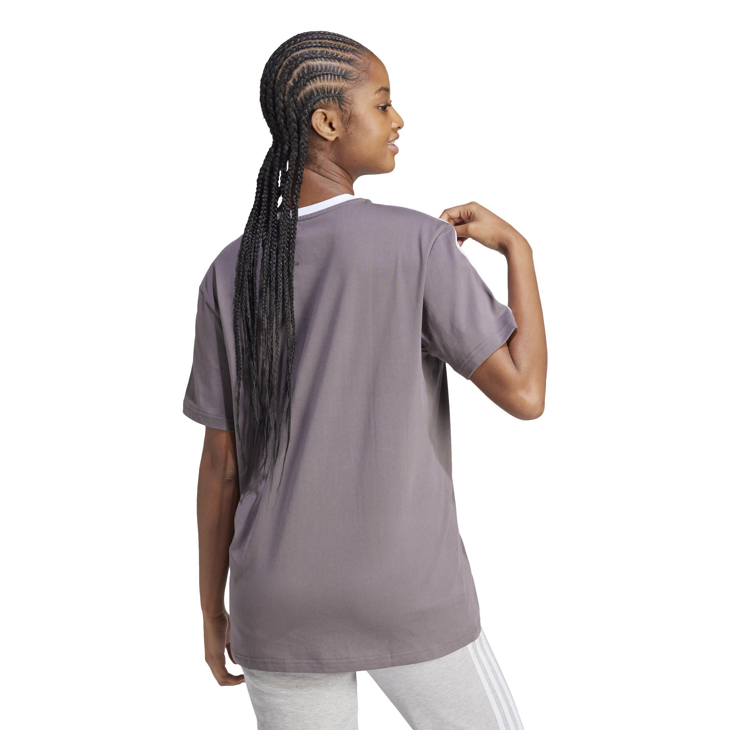 adidas Essentials 3 Stripe T-Shirt Womens