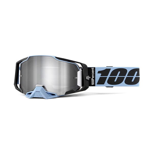 100% - Masque Armega Petros HiPER® - Silver Mirror Bleu Clair / Noir