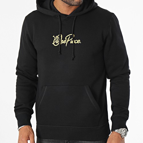 Sweat Capuche Mugiwara Noir Doré