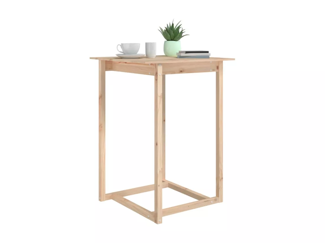 Table de bar 80x80x110 cm Bois massif de pin