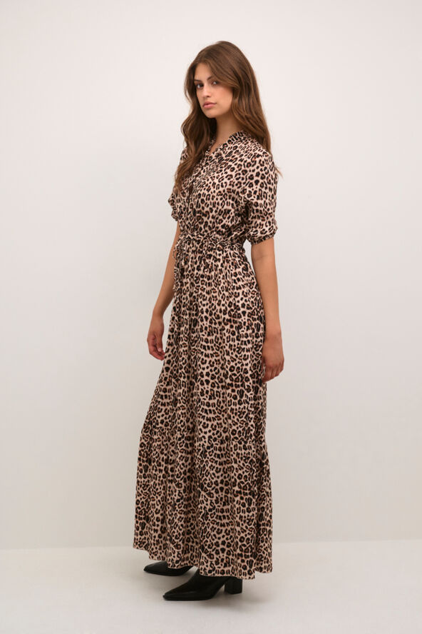 Cream CRAlora Long Dress Animal neutral