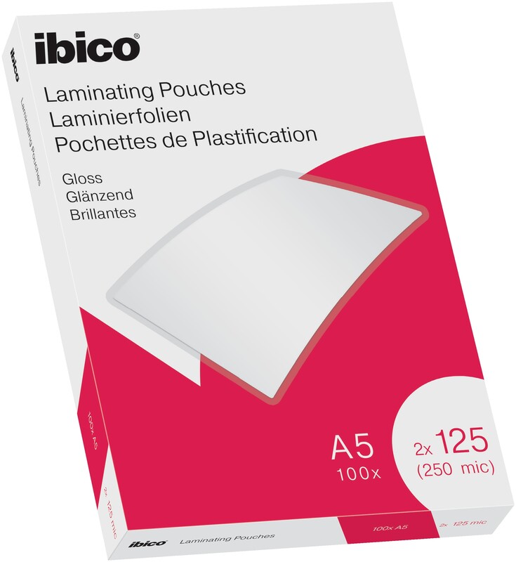 Ibico Laminierfolien, A5, 125 mic, glanz, 100 Stück