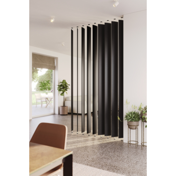 Roomdivider lamel ellips zwart 18x240 cm 1 stuk