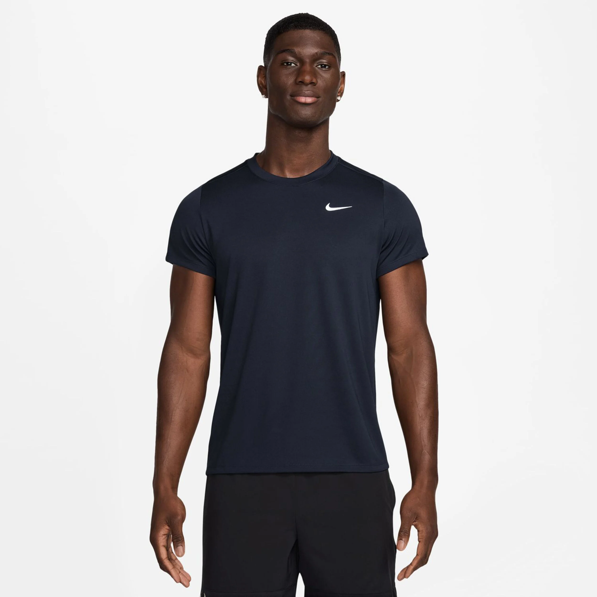 Nike Court Dry Victory T-shirt Hommes - Bleu Foncé , Blanc