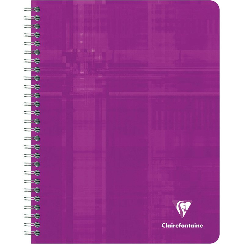Cahier spirale Clairefontaine Metric 17 x 22 cm grands carreaux 180 pages