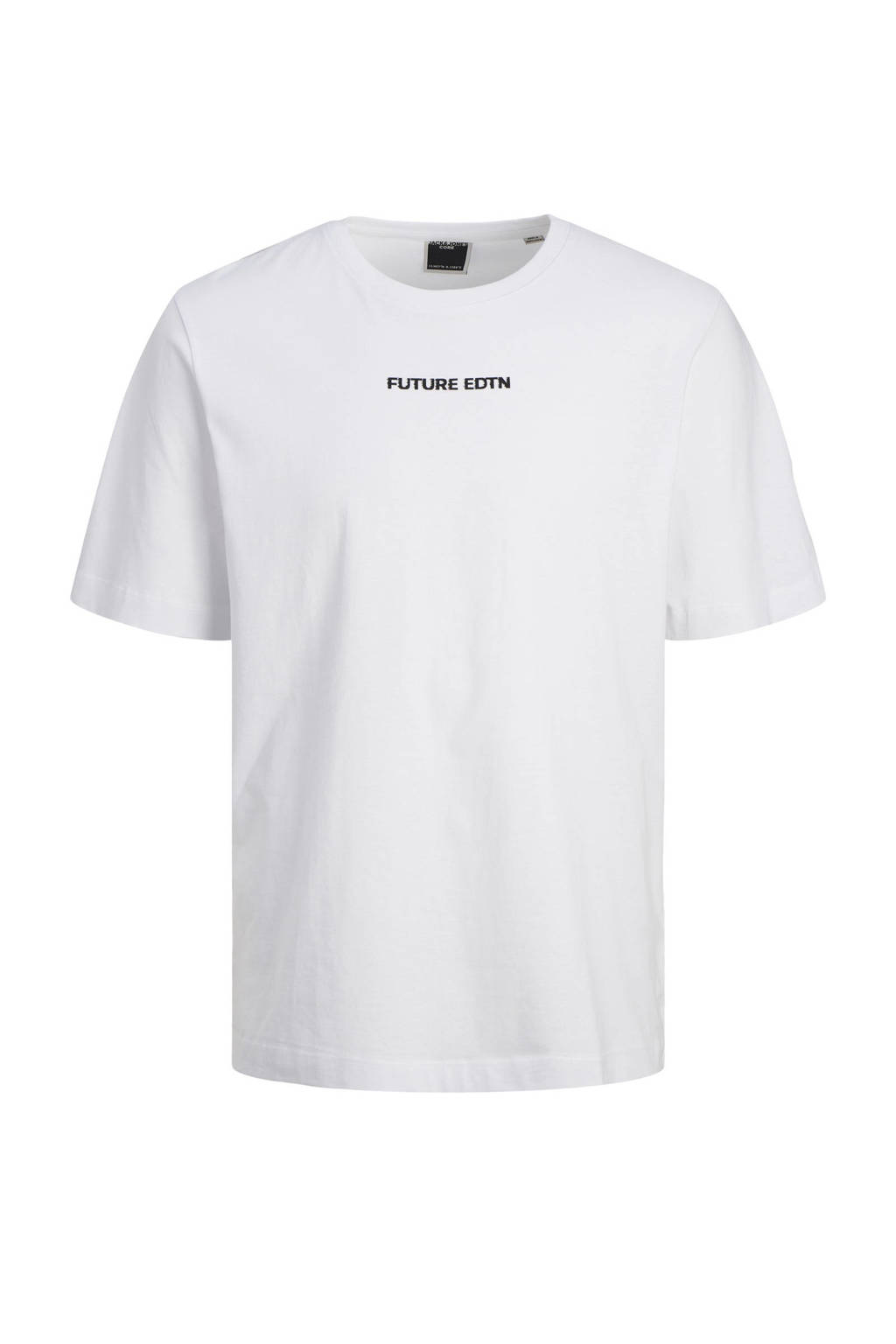 JACK & JONES T-shirt JCOSTAGGER met backprint wit