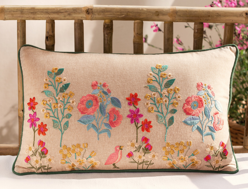 Coussin brodé-Berlingots