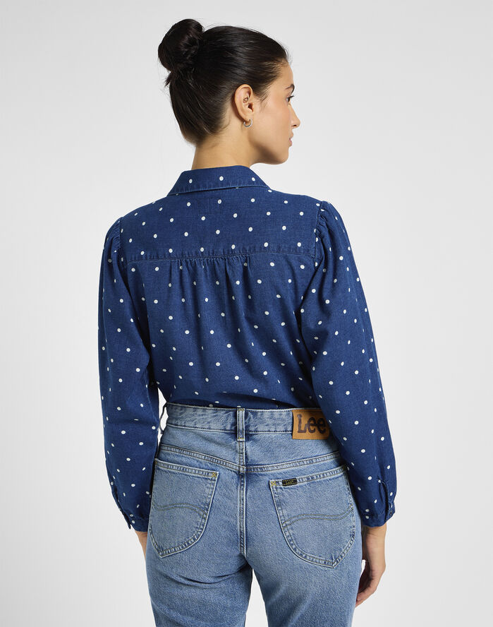 Lee SHIRRED BLOUSE Prikker