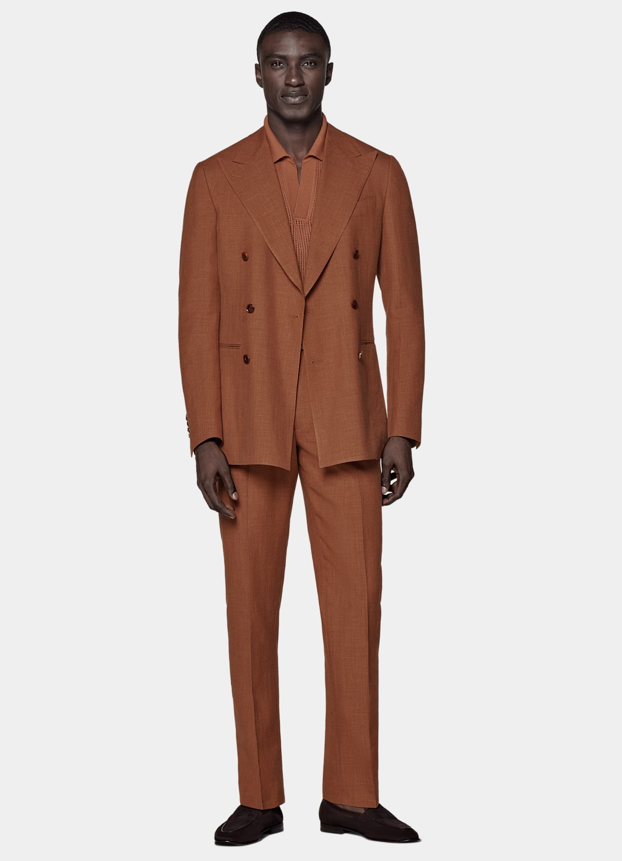 Costume Havana coupe Tailored orange foncé