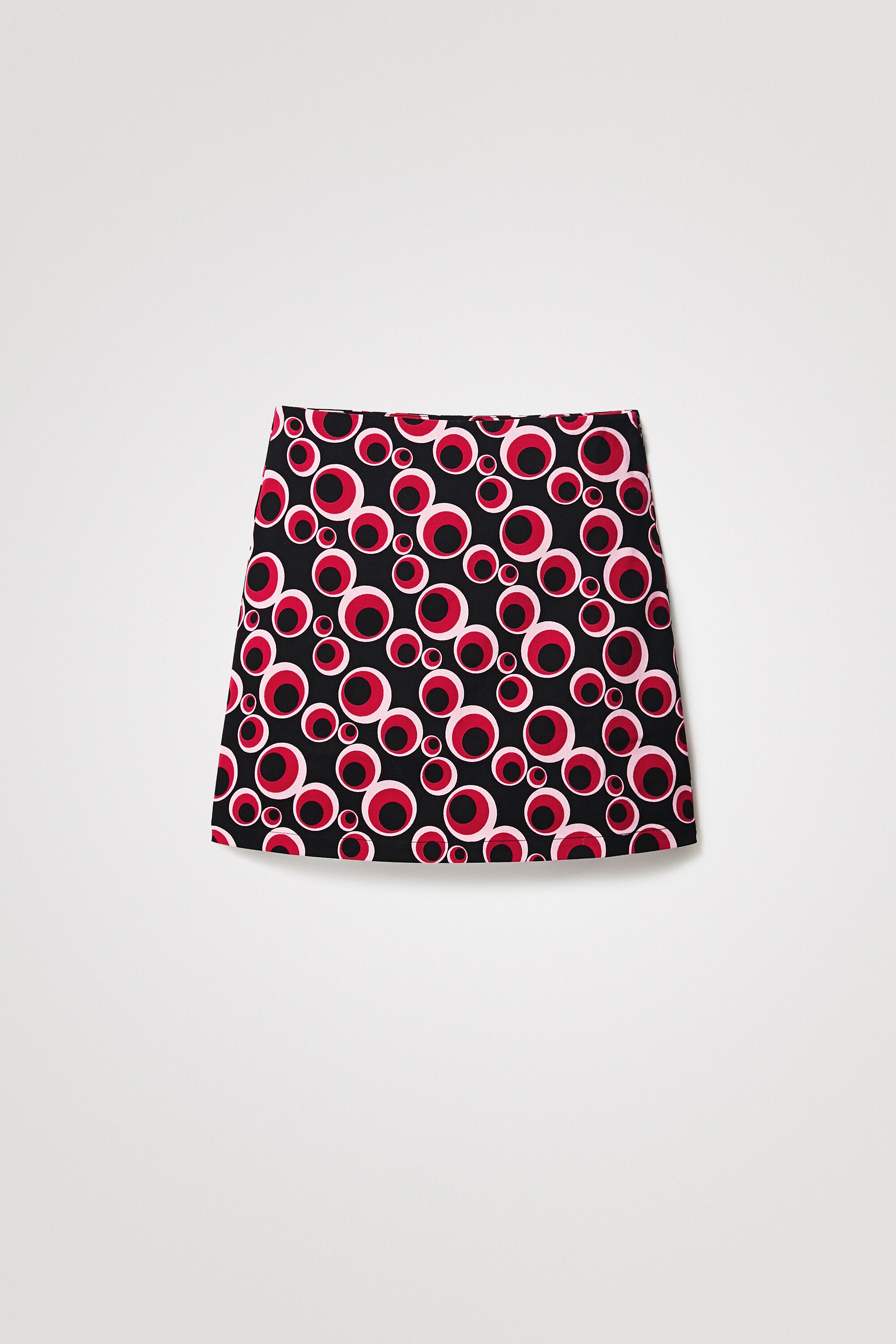 Mini-jupe ajustée avec cercles