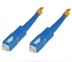 MicroConnect - Nettverkskabel - SC/UPC-enkeltmodus (hann) til SC/UPC-enkeltmodus (hann) - 15 m - fiberoptisk - 9 / 125 micron - halogenfri - gul