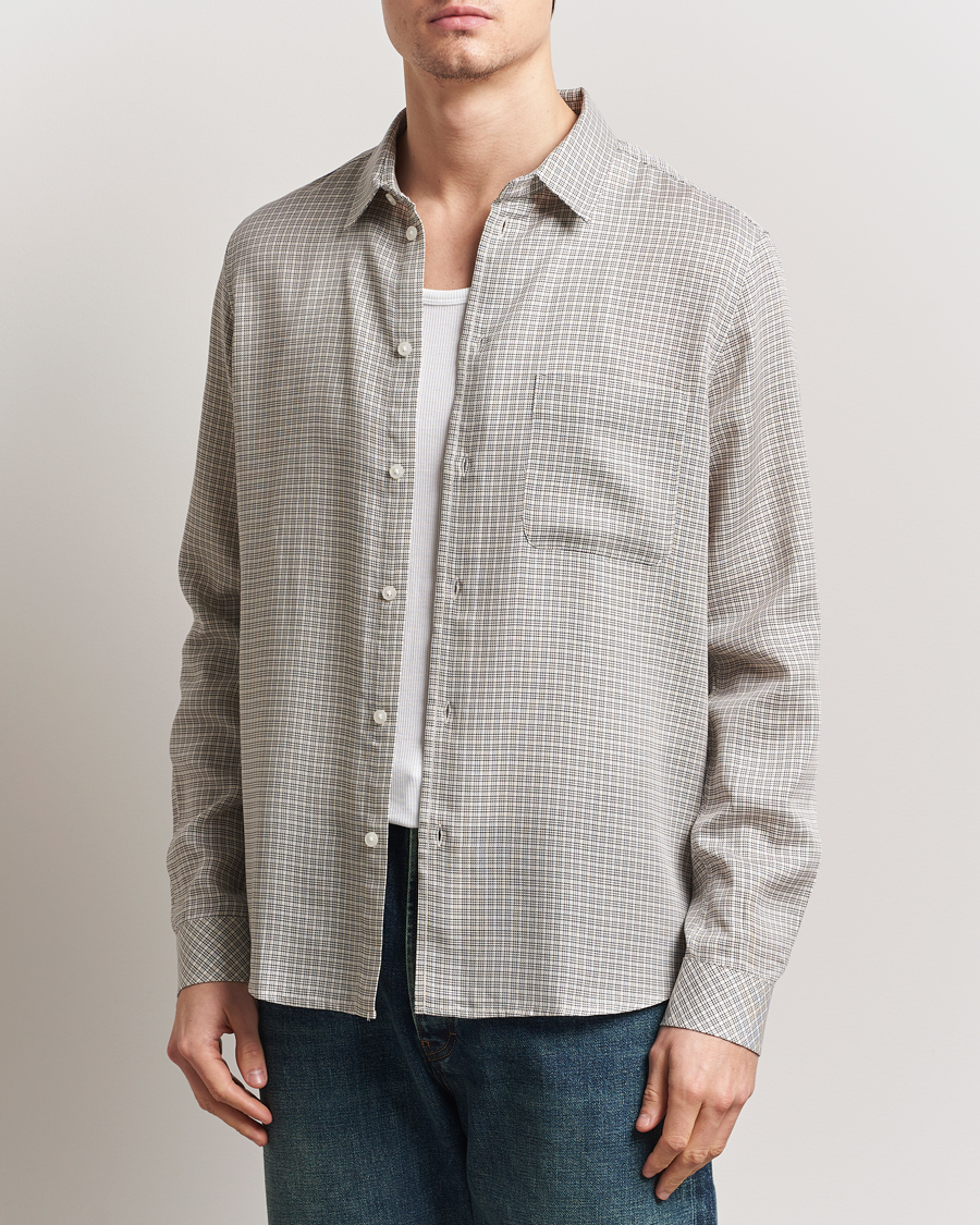 Samsøe Samsøe Ryan Checked Shirt Clear Cream