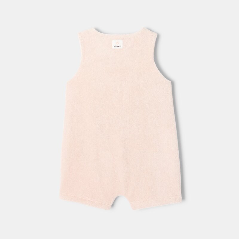Combinaison en coton éponge rose naissance Absorba Rose